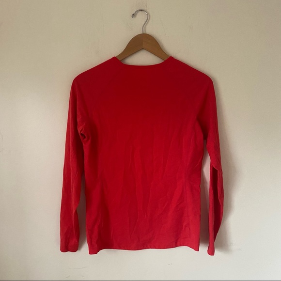 Coolibar UPF 50+ UV Protection Long Sleeve Swim Shirt Poppy Red Size S - Picture 8 of 8